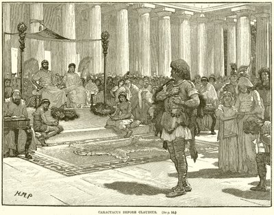 Caractacus før Claudius af English School