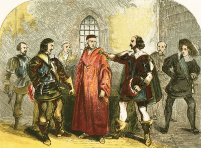 Kardinal Wolsey arresteret for højforræderi af English School
