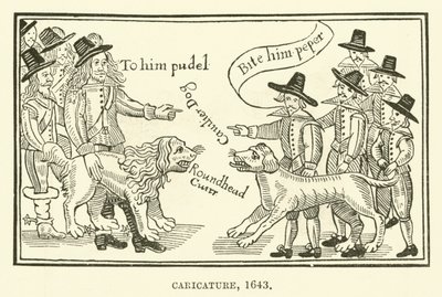 Karikatur, 1643 af English School