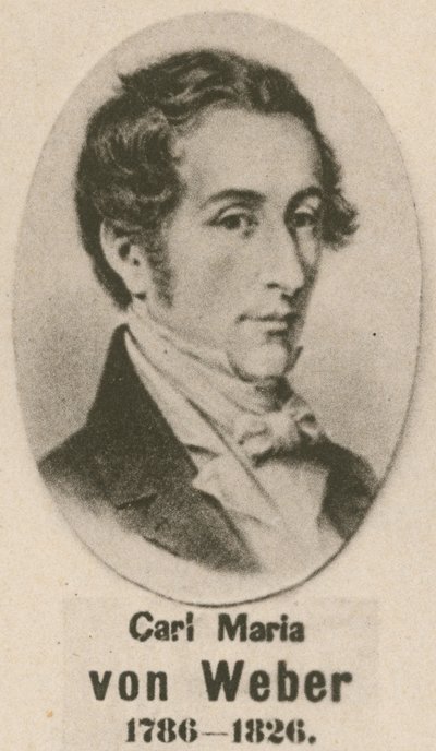 Carl Maria von Weber (gravering) af English School