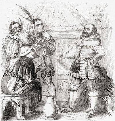 Tømrer, syerske, væver, farver og gobelinmager fra det gamle England: A Pictorial Museum, pub. 1847 af English School
