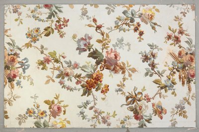 Tæppedesign (wc på papir) af English School