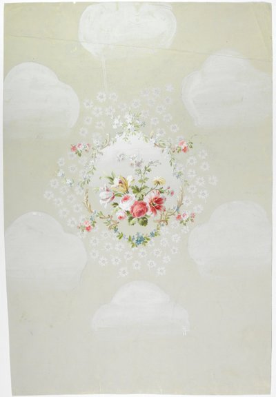 Tæppedesign (wc på papir) af English School