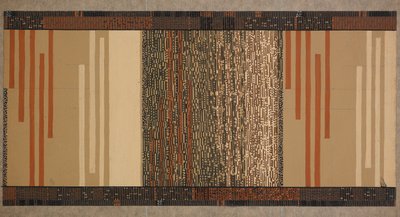 Tæppedesign (wc på papir) af English School