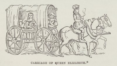 Dronning Elizabeths vogn (gravering) af English School