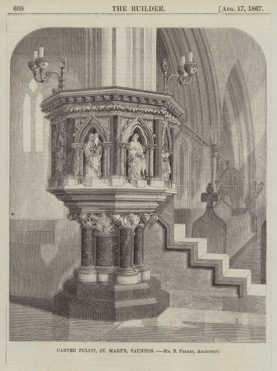Udskåret prædikestol, St Mary