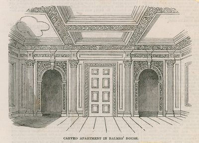 Geschnitztes Zimmer im Balmes House von English School