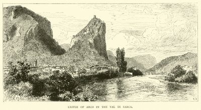 Castle of Arco in the Val di Sarca  af English School