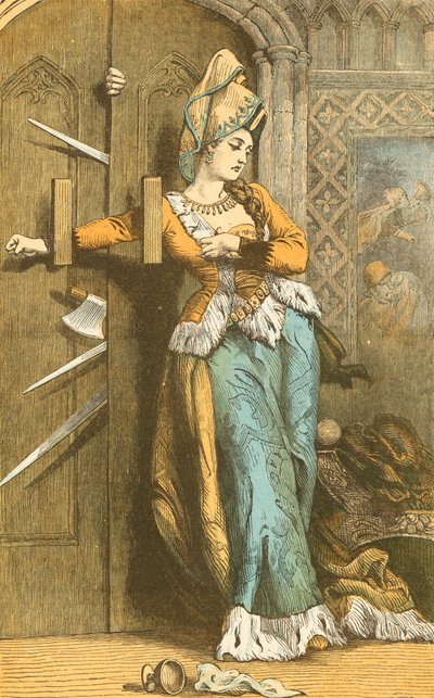 Catherine Douglas spærrer døren af English School
