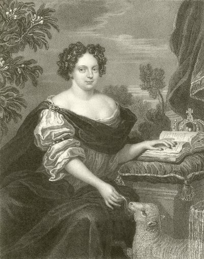 Katarina af Braganza. Dronning af Karl den Anden af English School