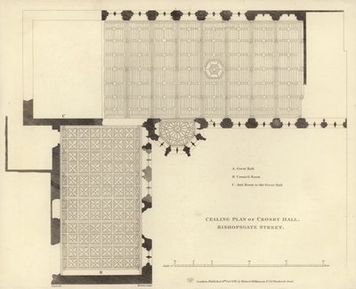 Loftsplan for Crosby Hall af English School