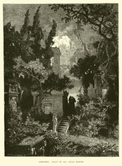 Kirkegård, Alle Sjæles Fest, Napoli af English School