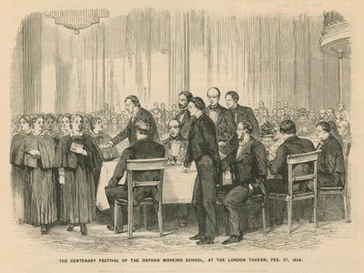 Centenary Festival of the Orphan Working School i London Tavern af English School