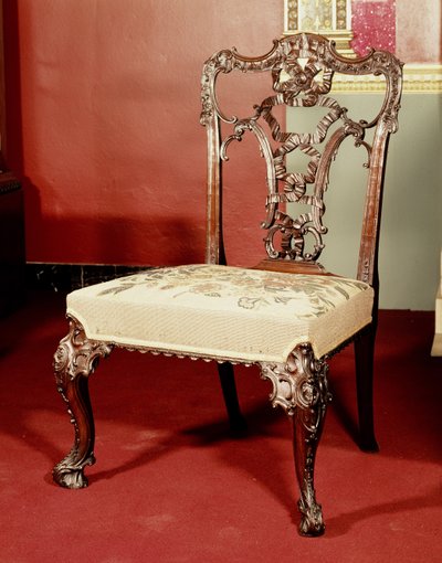 Stol, Chippendale Director design, c.1760 af English School