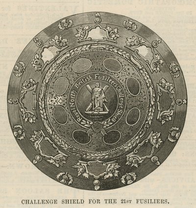 Challenge Shield for de 21. Fusiliers af English School
