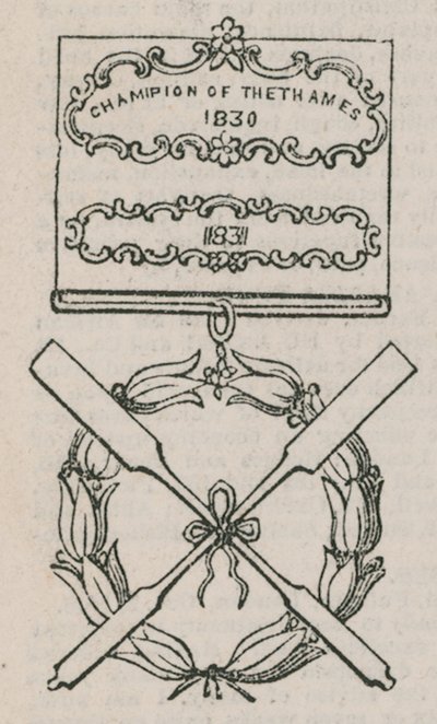 Champion of the Thames Insignia af English School