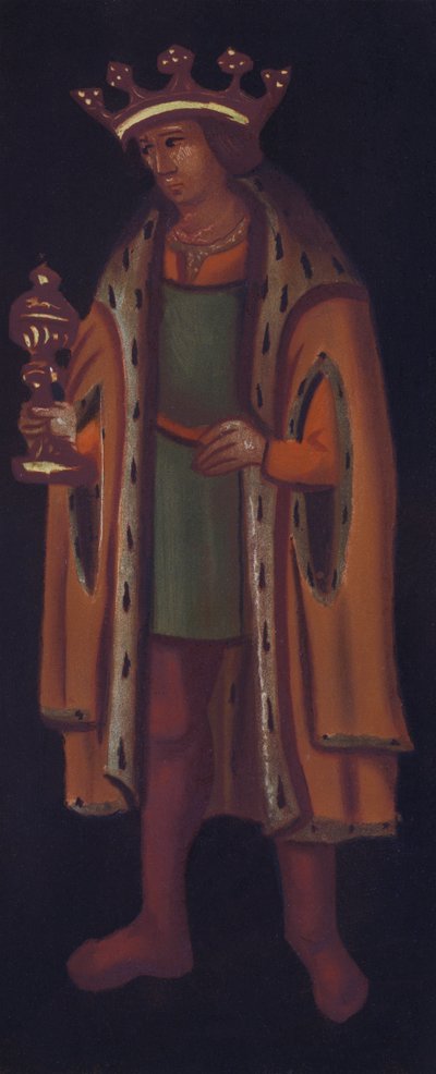 Chancel Screen of Plymtree Church (farve litho) af English School