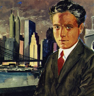 Chaplin rejste til New York som medlem af Fred Karnos music hall-trup af English School