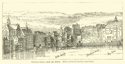 Charing Cross, from the River  af English School