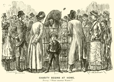 Velgørenhed begynder hjemme (gravering) af English School