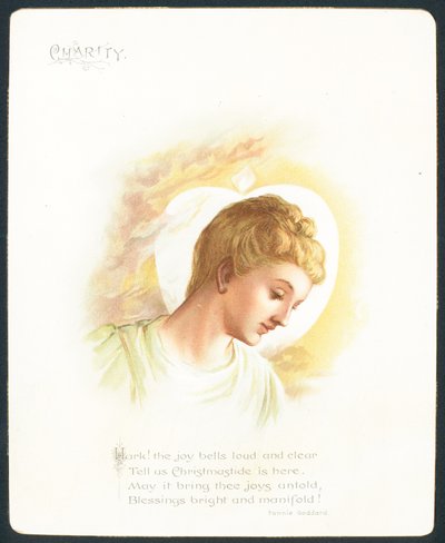 Velgørenhed, julekort af English School