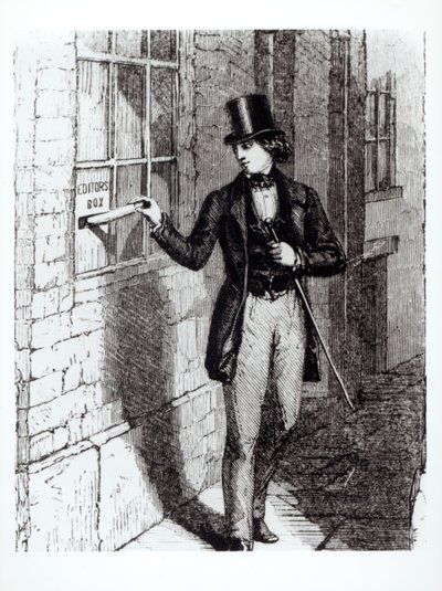 Charles Dickens (1812-70) indsender sine historier af English School