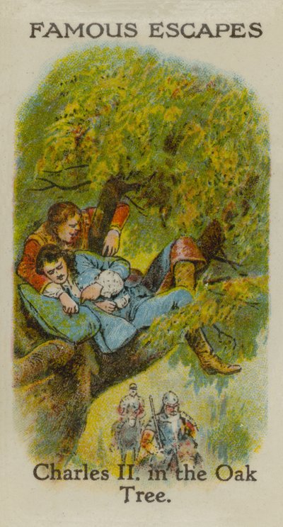 Karl II. im Eichenbaum von English School