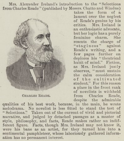 Charles Reade (gravering) af English School