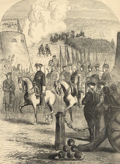 Karl XII af Sverige på vej ind i København af English School