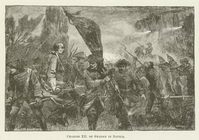 Karl XII af Sverige i kamp af English School