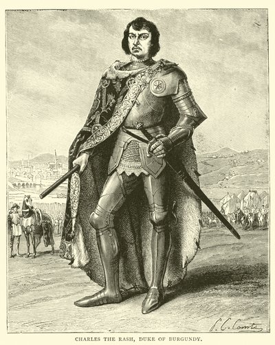 Karl den Udslæt, hertug af Bourgogne af English School