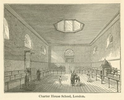 Charter House School, London (gravering) af English School