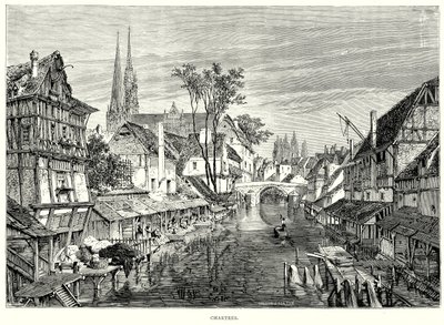 Chartres (kobberstik) af English School