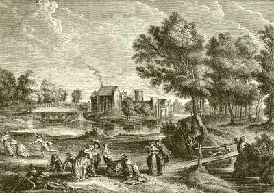 Chateau de Steen. Residenz von Rubens von English School