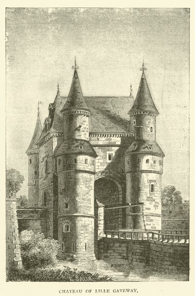 Chateau of Lille Gateway (gravering) af English School