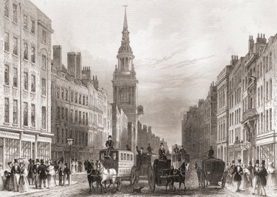 Cheapside, London, England af English School