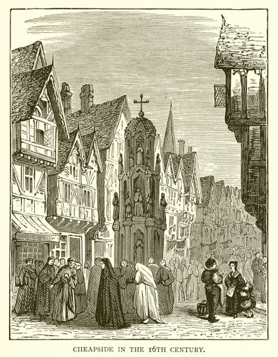 Cheapside i det 16. århundrede af English School