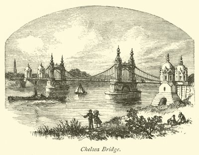 Chelsea Bridge  af English School