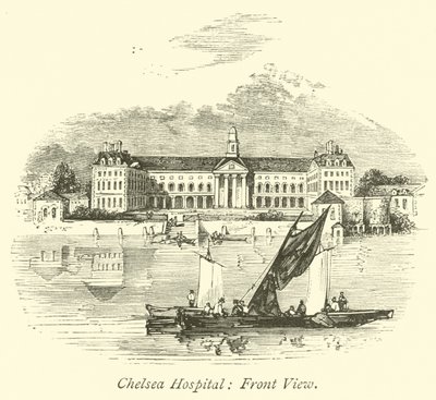 Chelsea Hospital, Front View  af English School