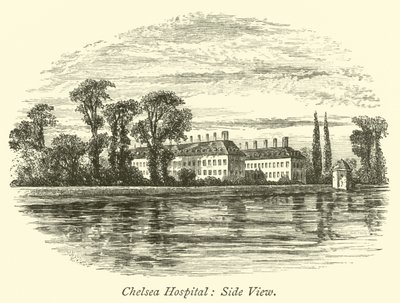 Chelsea Hospital, Side View  af English School