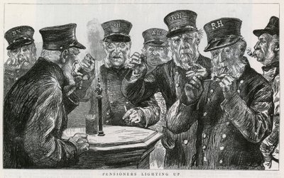 Chelsea Pensioners lyser op af English School