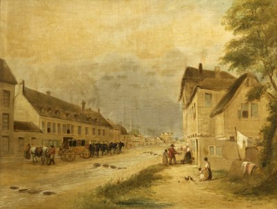 Cheltenham High Street, 1740 af English School