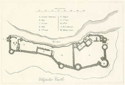 Chepstow Schloss (Stich) von English School
