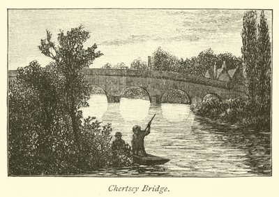 Chertsey Bridge  af English School
