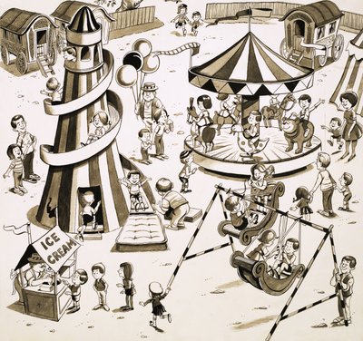 Børn på messen af English School