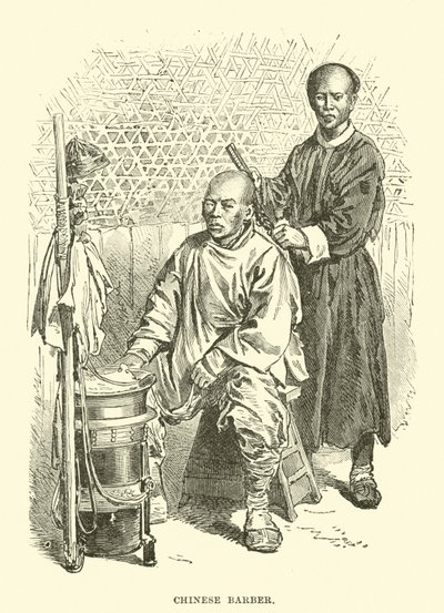 Chinese barber  af English School