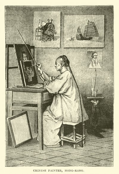 Chinese painter, Hong-Kong  af English School