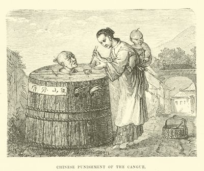 Chinese punishment of the Cangue  af English School