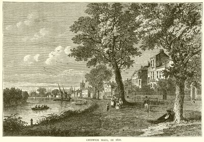 Chiswick Mall, i 1820 af English School