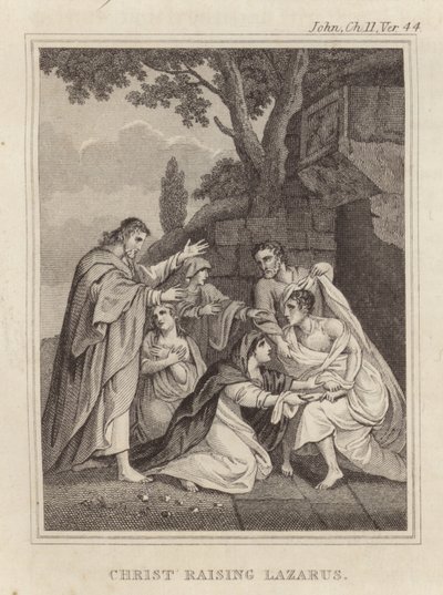 Kristus oprejser Lazarus af English School